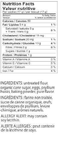 Lemon Cookie Nutritional Information